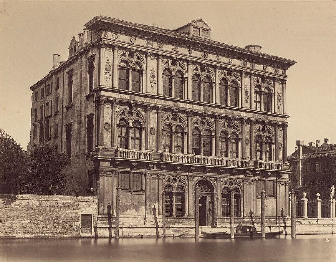 A Venetian palace on the Grand Canal, about 1880