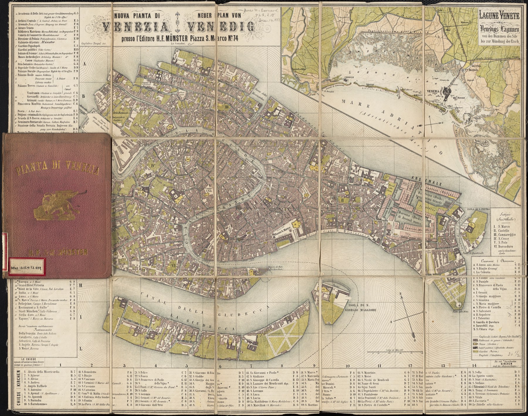 Plan of Venice, 1870