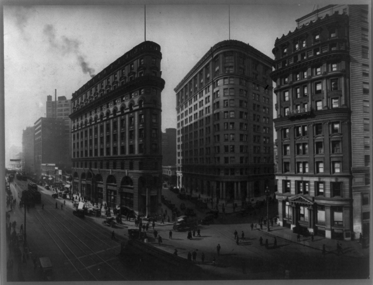 San Francisco financial district, 1920