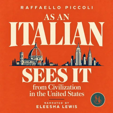 As An Italian Sees It (from Civilization in The United States) cover